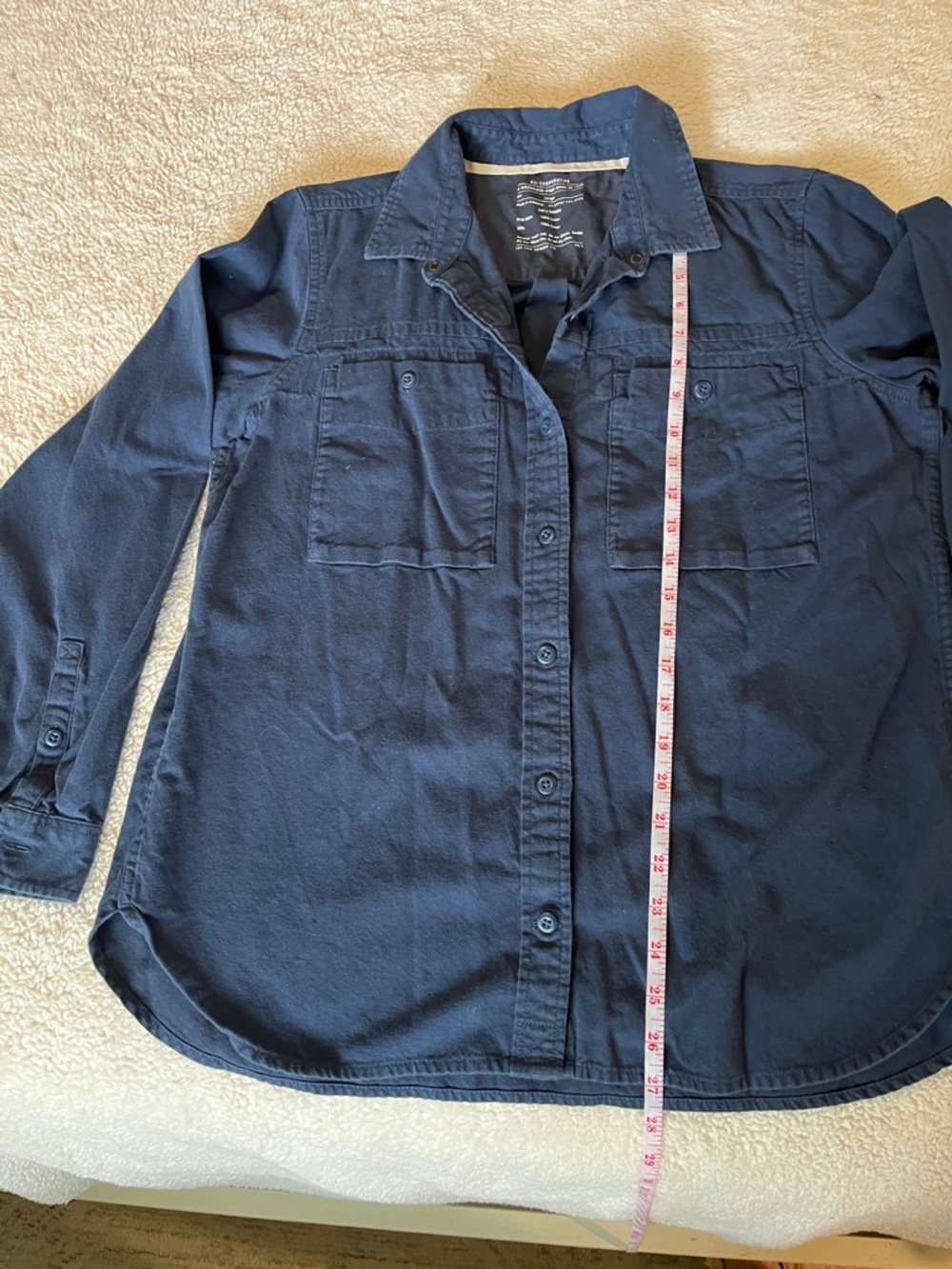 Men's REI Cooperative Navy Button-Up Shirt - Picture 4 of 5